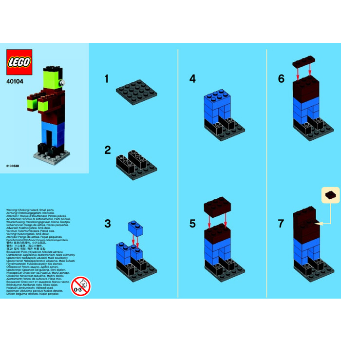 LEGO Frankenstein's Monster Set 40104 Instructions Comes In | Brick Owl ...