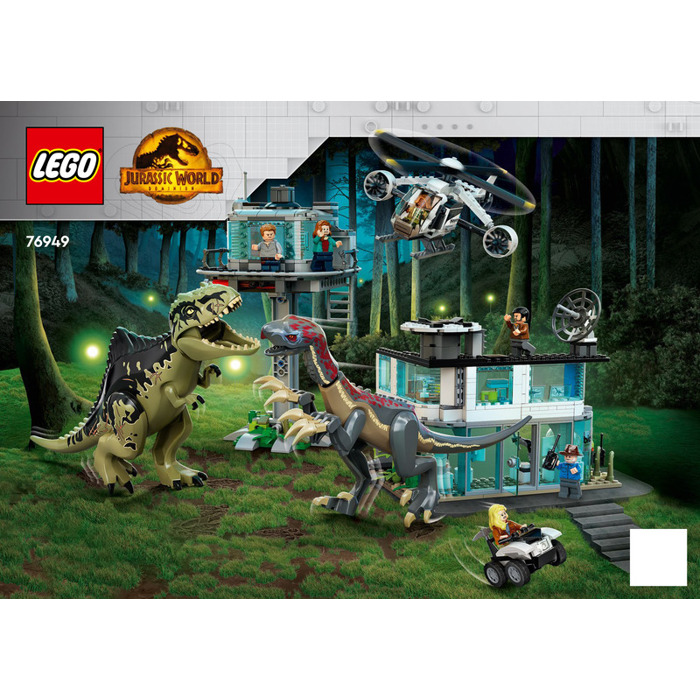 LEGO Giganotosaurus & Therizinosaurus Attack Set 76949 Instructions Set ...