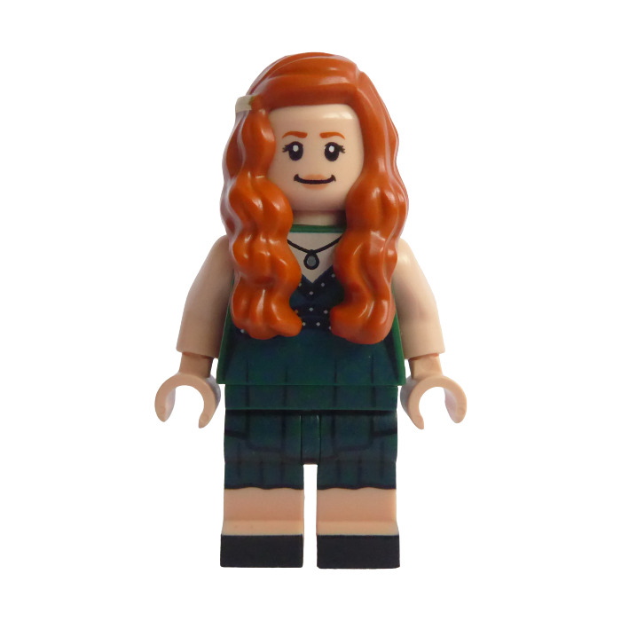 Lego 1x Minifig cheveux hair long wavy ondulé gold Clip dark orange 68508pb01