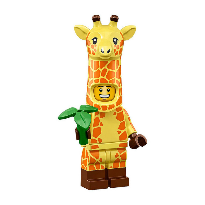 Lego Bright Light Yellow Minifig Head Cover Costume Giraffe 