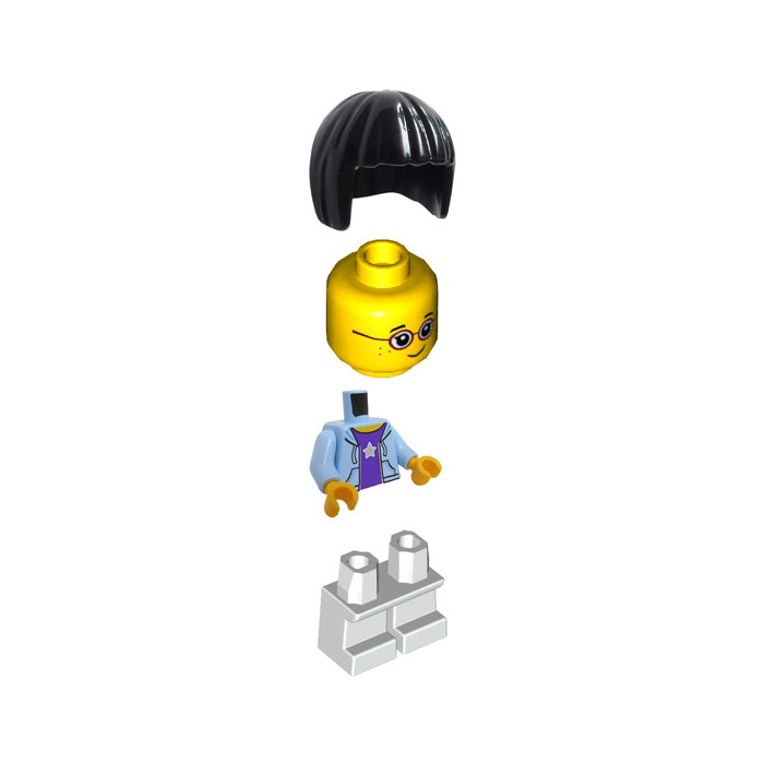 Ragazza Mattoncino LEGO® Blu - BRIX PLANET - LEGO MiniFigure World