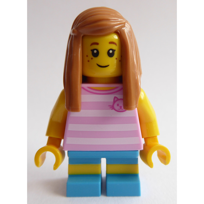 Lego Girl Dans Pink Striped Shirt Figurine Brick Owl Lego Marché