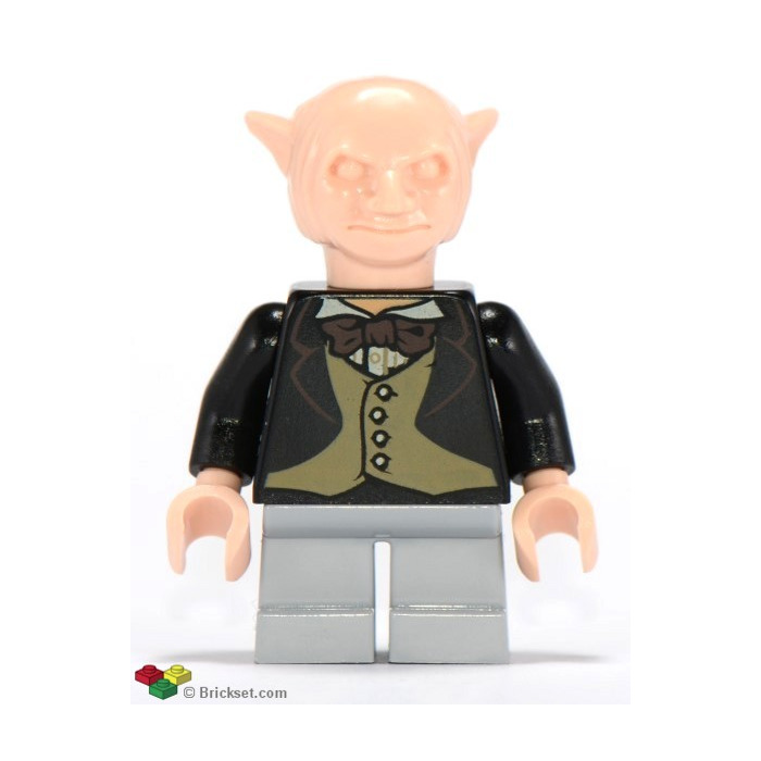 para minifigura 42109 nuevo Harry Potter Lego Goblin cabeza en color de la piel Light bollos 