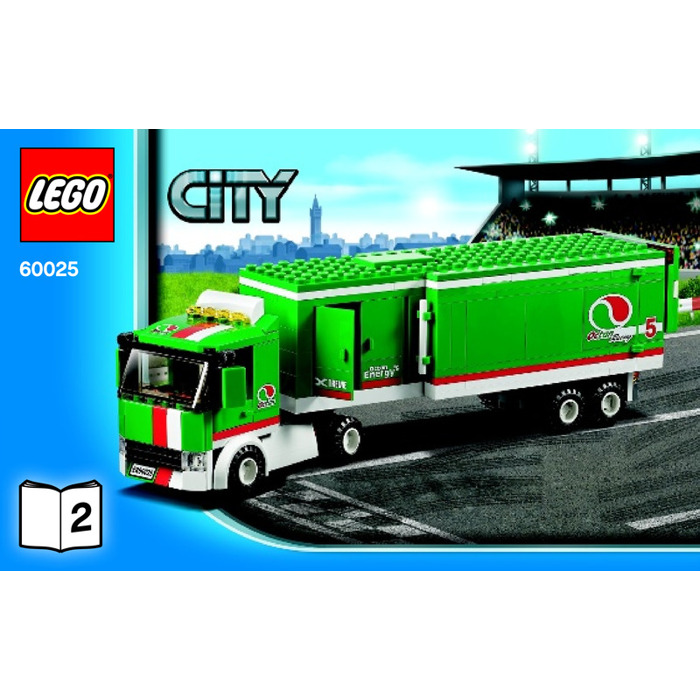 LEGO Grand Prix Truck Set 60025 Instructions Set | Brick Owl - LEGO ...