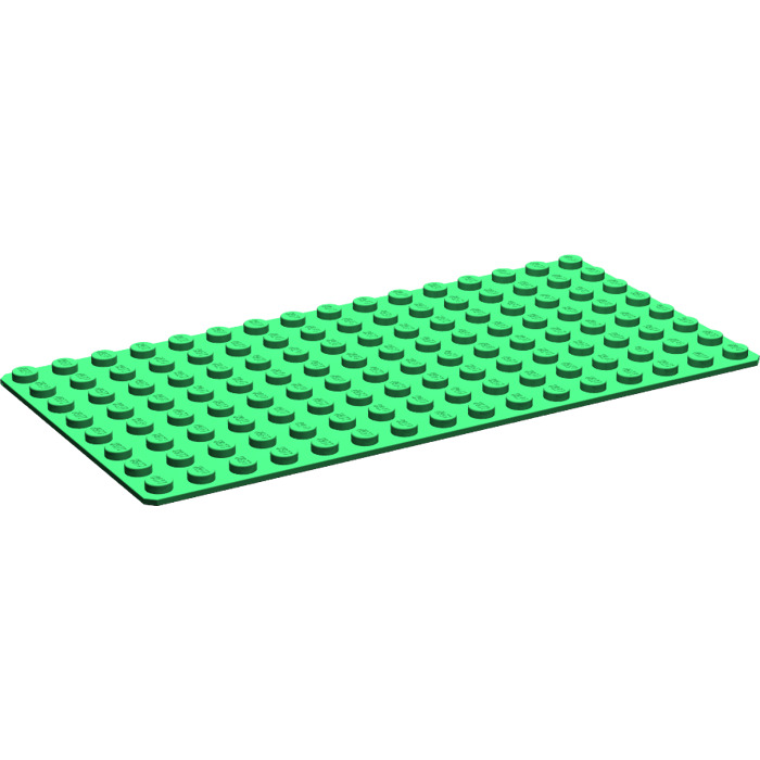 Lego vintage - plaque de base 16 x 16 verte avec route