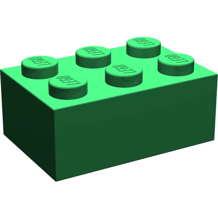 NEW LIME GREEN 2x3 Brick 25 Pieces Per Order LEGO 3002 