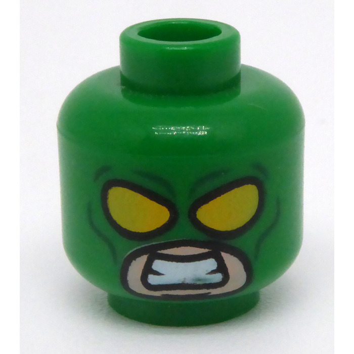 LEGO Green Hydra Henchman with Green Suit Minifigure Head (Recessed ...