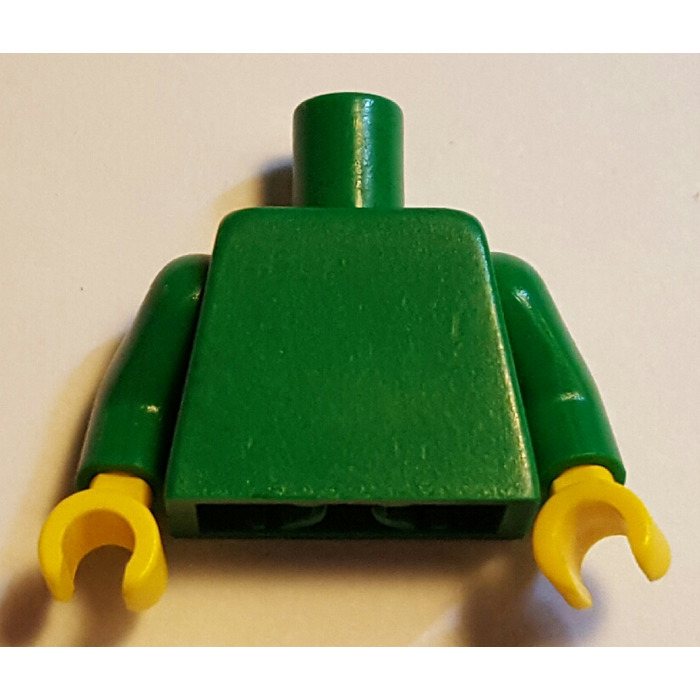 LEGO Green Plain Minifig Torso with Green Arms (76382 / 88585) | Brick ...