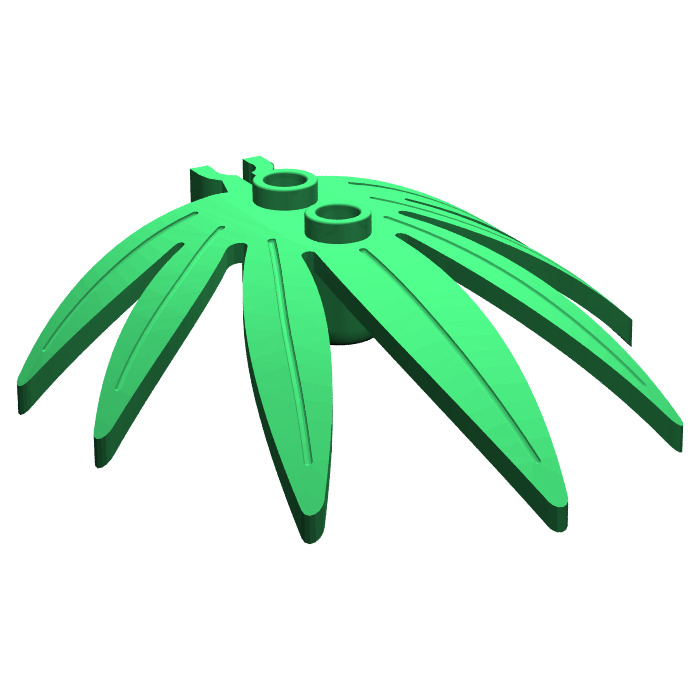 LEGO 2 x Pflanze Palmenblatt Wedel 30239 grün 6x5 