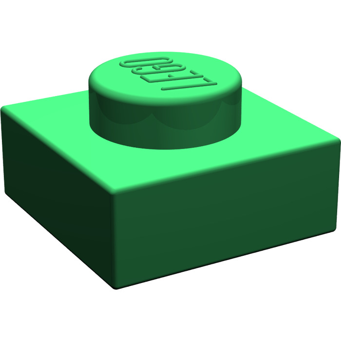 Green Plate 1x1-3024 NEUF LEGO x 5 