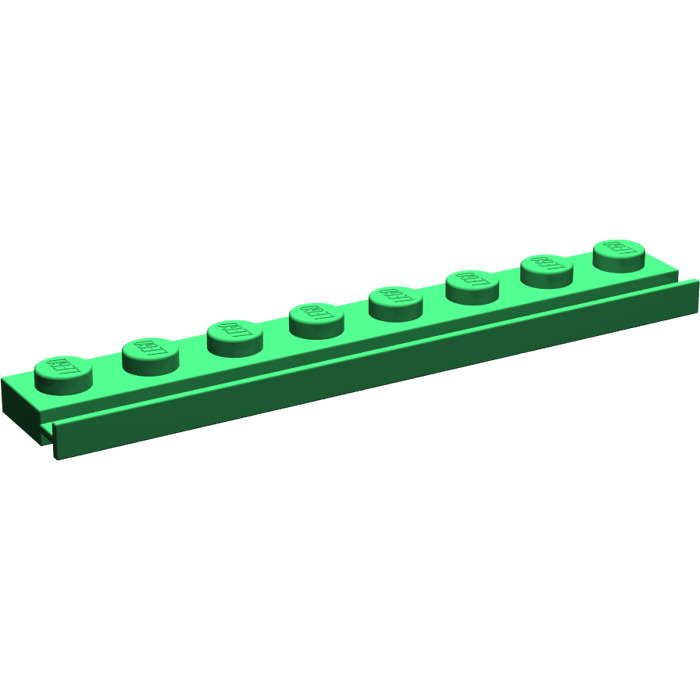 LEGO LEGOS Set of 2 New 1 X 8 Plates with Door Rail Blue 2013 8-12 Boys & Girls 