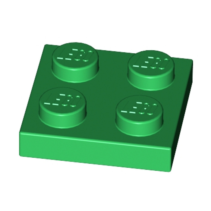 3022 Neu grüne Platten 2 x 2 Basics City Lego 10 Stück Platte 2x2 in grün 