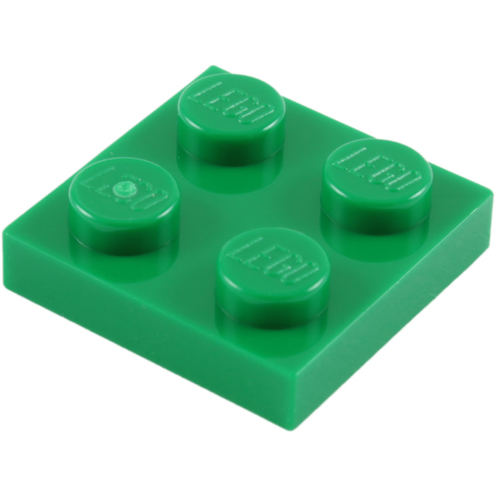 Lego Brick 3022 Green x 8  Plate 2 x 2 