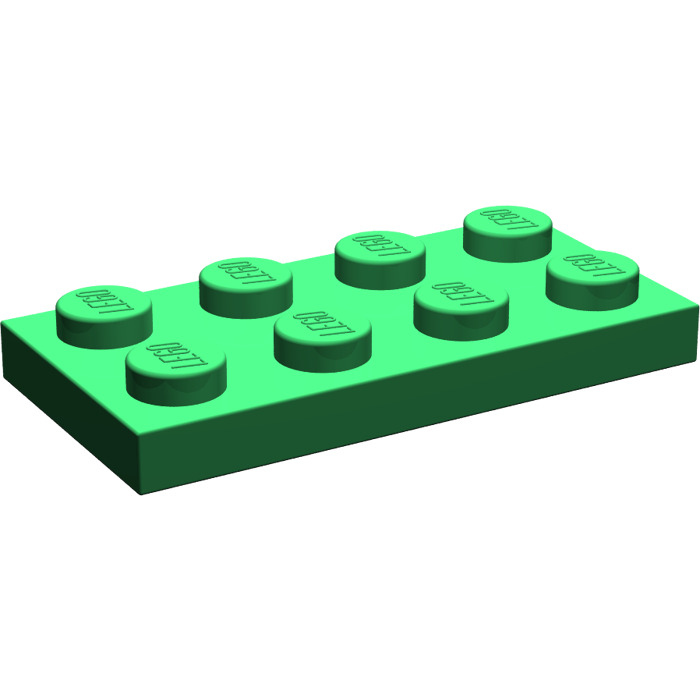 bright green Plate 2x4 4 x LEGO 3020 Plaque vert clair NEUF NEW 