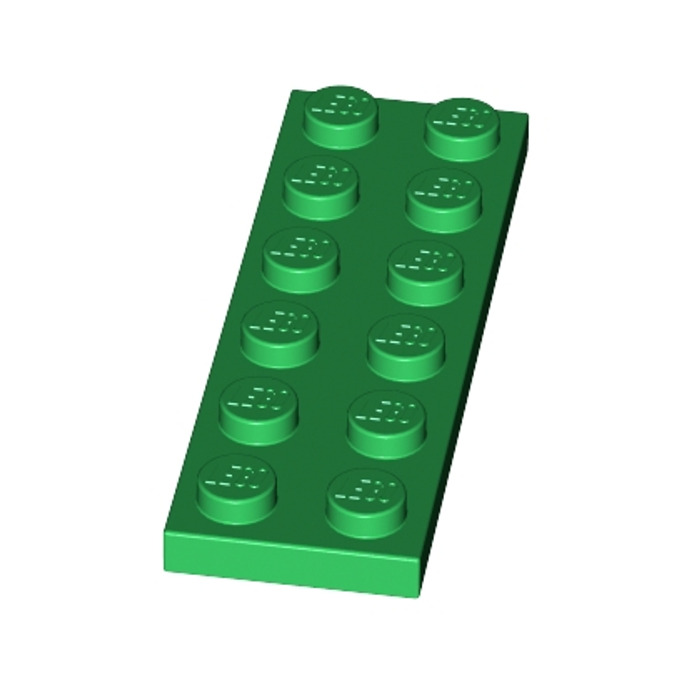 10 New LEGO 2x6 Lime Green Plates 3795 bulk lot moc city plant grass flat panel