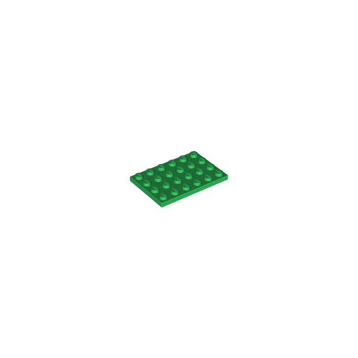 vert green Plate 4x6 NEUF NEW 4 x LEGO 3032 Plaque 