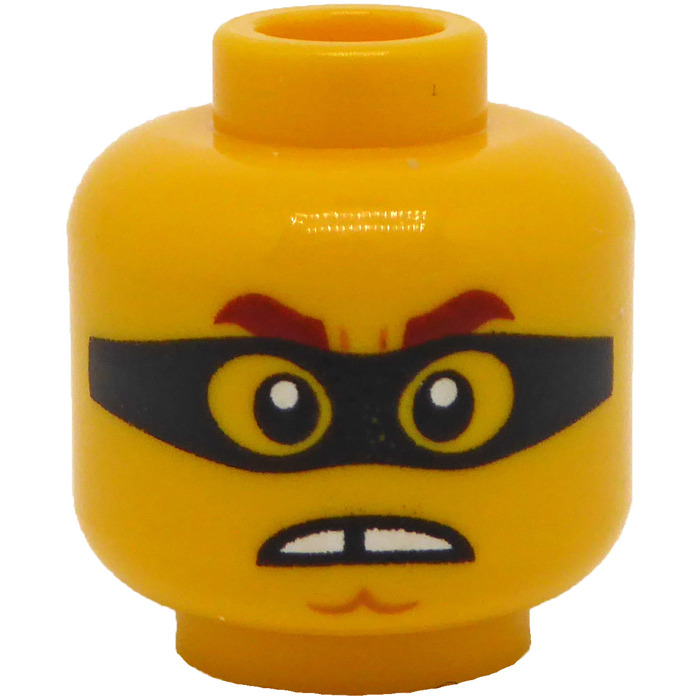 LEGO Hacksaw Hank Minifigure Head (Recessed Solid Stud) (3626 / 68031 ...