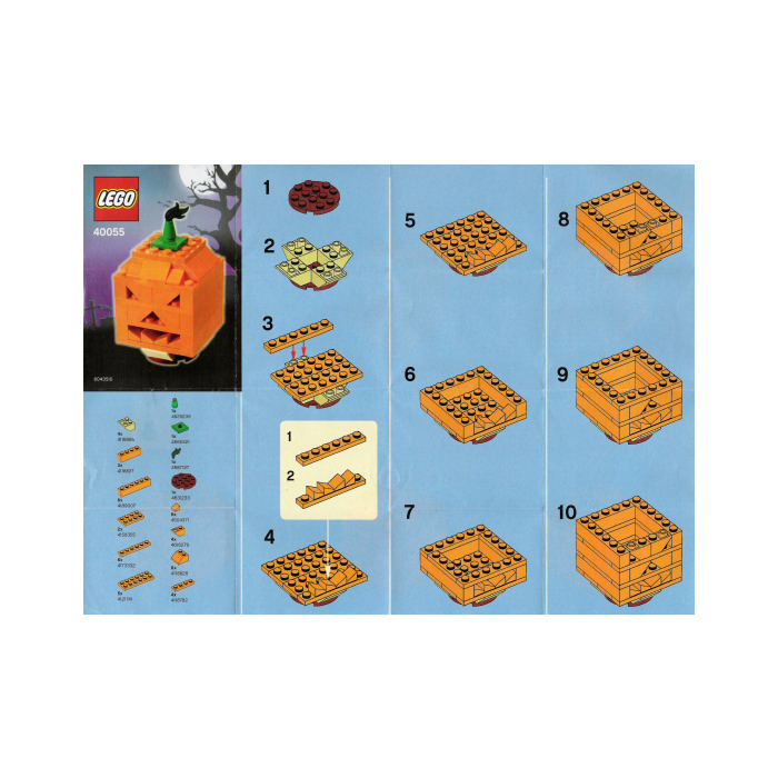 LEGO Halloween Pumpkin Set 40055 Instructions | Owl - LEGO Marketplace