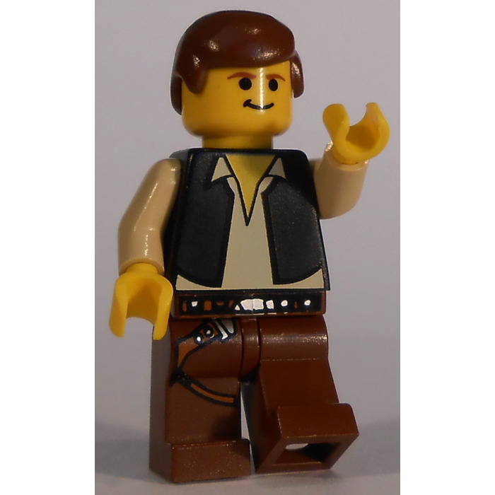 LEGO Han Solo with Brown Legs with Holster Minifigure | Brick Owl ...