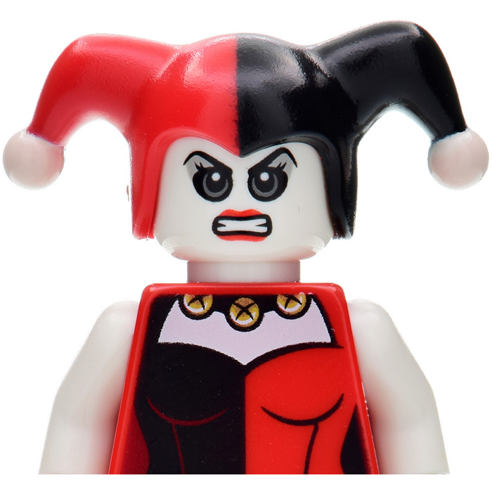 Lego white head harley quinn superhero batman new 