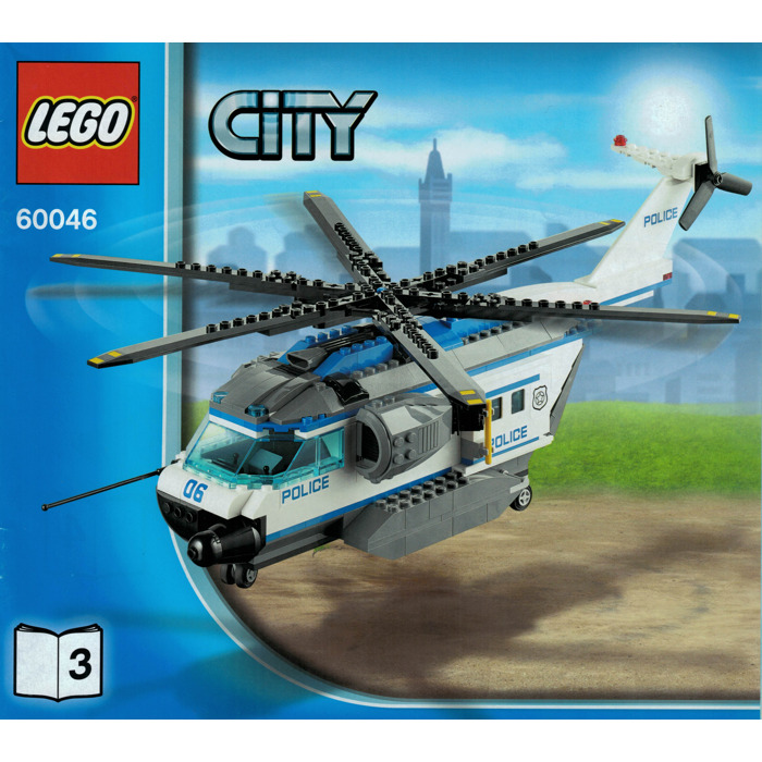 LEGO Helicopter Surveillance Set 60046 Instructions Set | Brick Owl ...