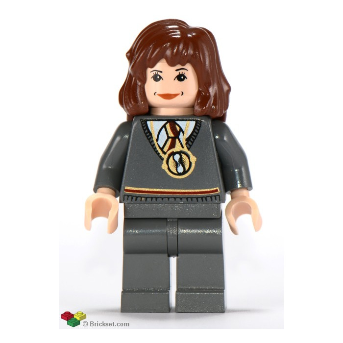 Lego 1 Flesh Minifigure Reversible Head Female Girl Hermione Granger 