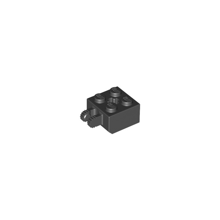 2 40902 LEGO Parts~ Hinge Brick 2x2 Locking w 2 Fingers Vertical Axle Hole BLK