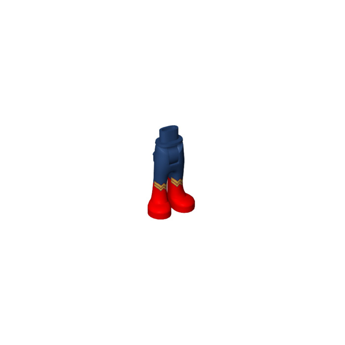 LEGO Hip with Pants with Red Boots and Gold Wonder Woman Logos | Brick ...