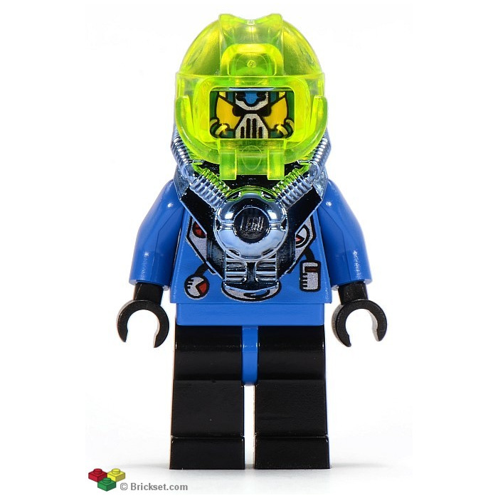 Details about   Super Cool LEGO Spaceman with Chrome Blue space Armor with Weapons 