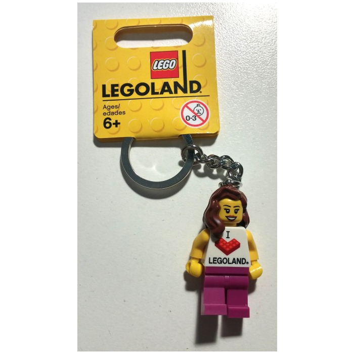 LEGO I Brick LEGOLAND Key Chain (Female) (851330) | Brick Owl - LEGO ...