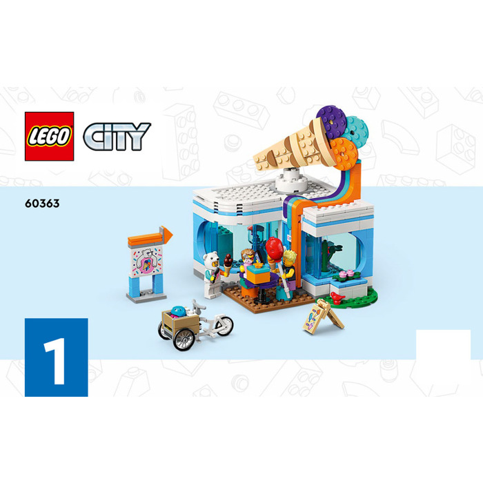 Lego Ice-Cream Shop Set 60363 Instructions | Brick Owl - Lego Marketplace
