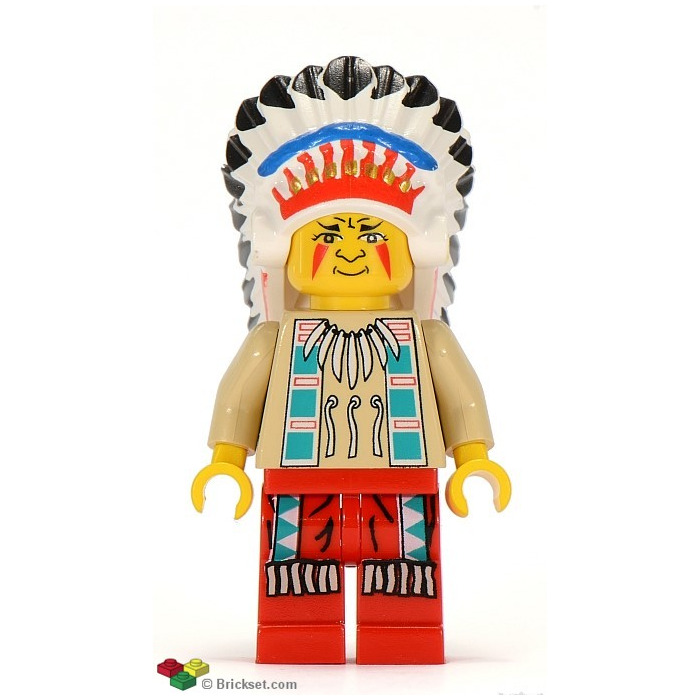 Lego Personnage minifigur minifigs Indians Western Indien Indian Tan Shirt 2 ww023 