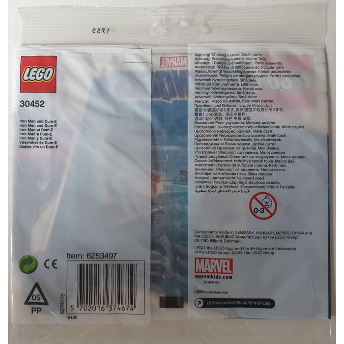 Un nouveau 2019 lego AVENGERS 30452 Iron Man et dum-E Polybag Set 