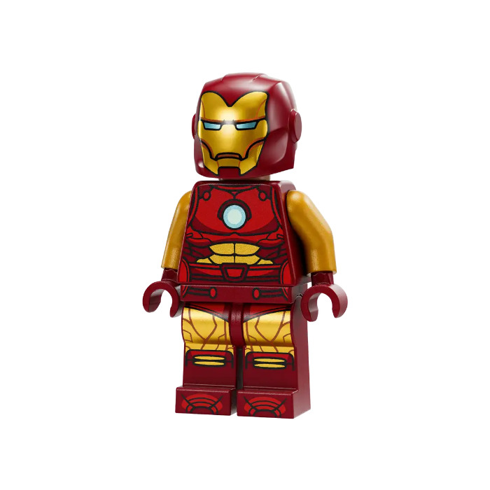 LEGO Iron Man with Dark Red Armour with Pearl Gold Arms Minifigure ...