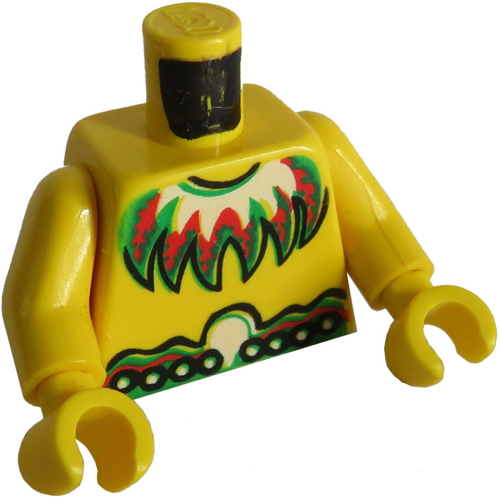 LEGO Islander Torso with Feather Necklace (973) | Brick Owl - LEGO ...