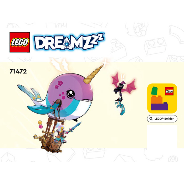 LEGO Izzie's Narwhal Hot-Air Balloon Set 71472 Instructions Set | Brick ...