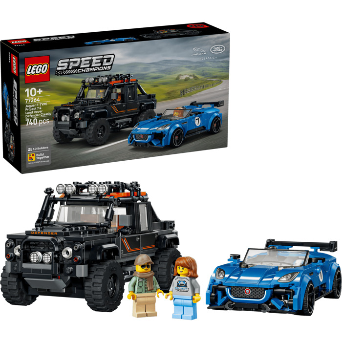 アメリカのカントリー農場風景のアート・タイル 春と秋の2枚セット LEGO Jaguar F-TYPE Project 7 & Land Rover Defender Classic Set