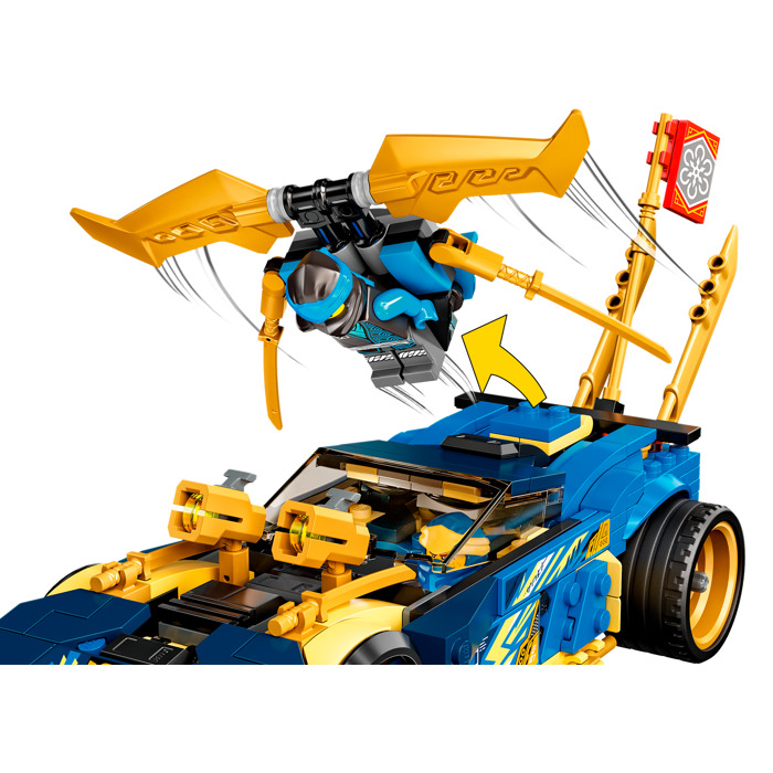 LEGO NINJAGO Jay and Nya's Race Car EVO Set 71776 with Toy