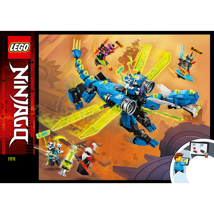 Lego Ninjago Jay Cyber Dragon 71711-2 Set Completo Manual 