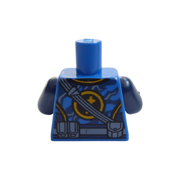 Lego Torso dunkelblau Jay Hände in schwarz Ninjago 973pb2807c01 Oberkörper Neu 