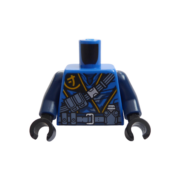 Lego Torso Dark Blue Jay Hands in Black Ninjago 973pb2807c01 Upper Body New 
