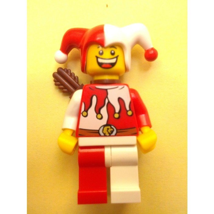 *NEW* LEGO Minifigure Minifig Lower Part Legs Red White Jester-Feet Body Part 