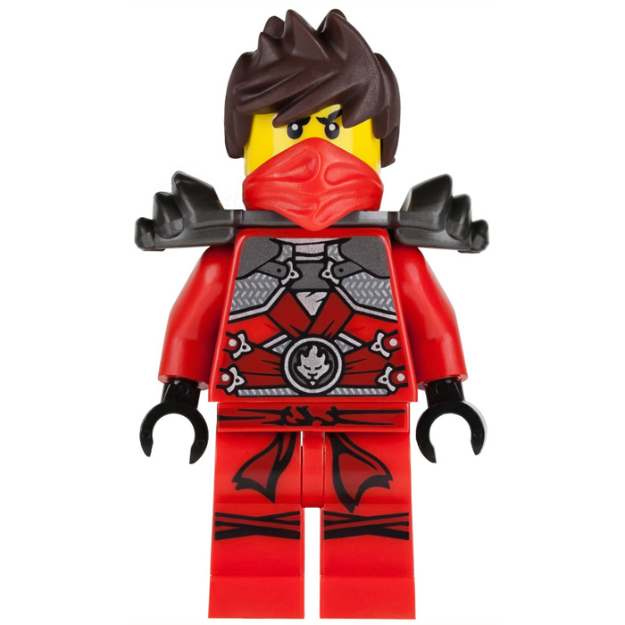 NEW Lego NINJAGO FIGURE KAI REBOOTED with Armor with Armour Armor Red 