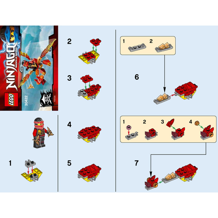 arm Tilskynde Meningsfuld LEGO Kai's Mini Dragon Set 30422 Instructions | Brick Owl - LEGO Marketplace