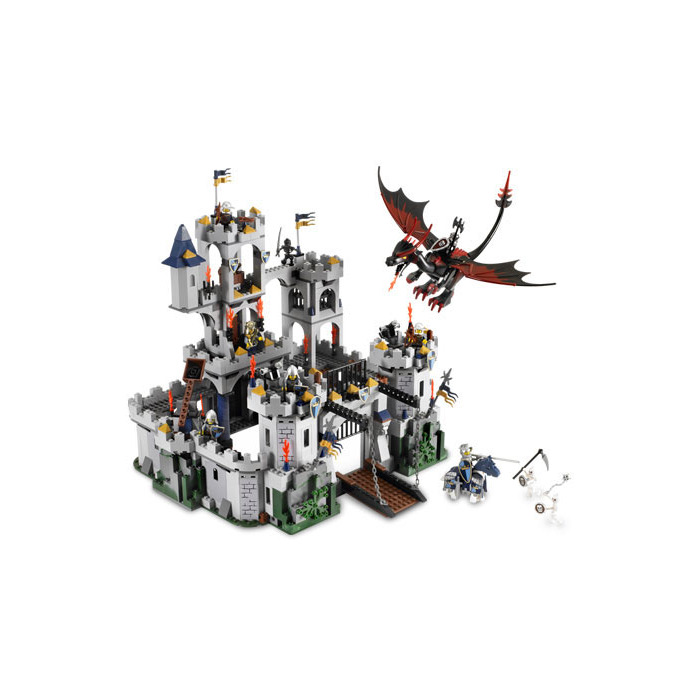 LEGO Figurine noir squelette cas327 du set King's Castle Siege 7094 