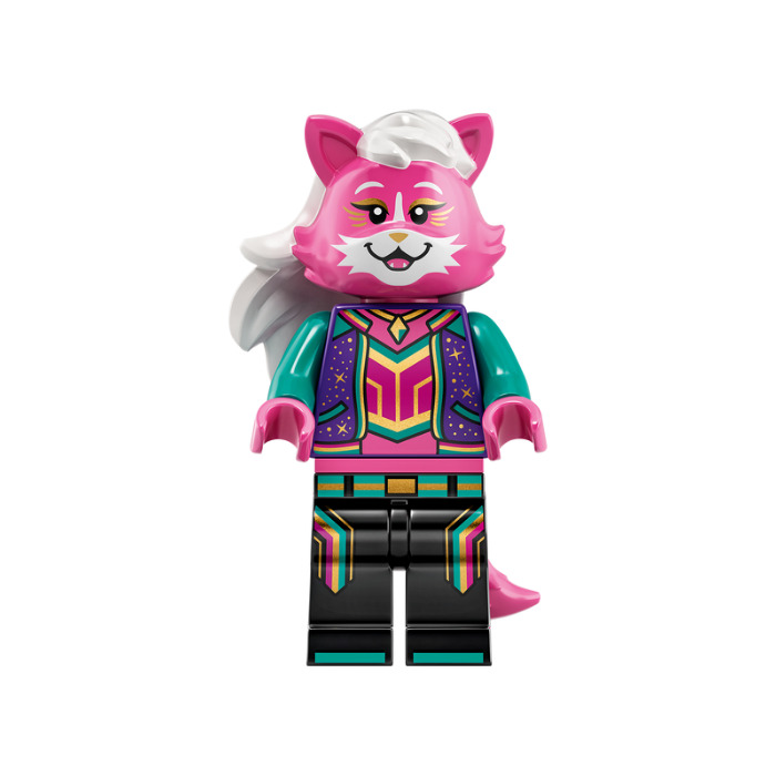77 # Lego personaje animal loro oscuro turquesa rosa 