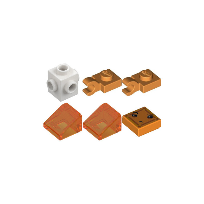 LEGO Kryptomite - Orange with Small Crystals (Slopes) | Brick Owl ...