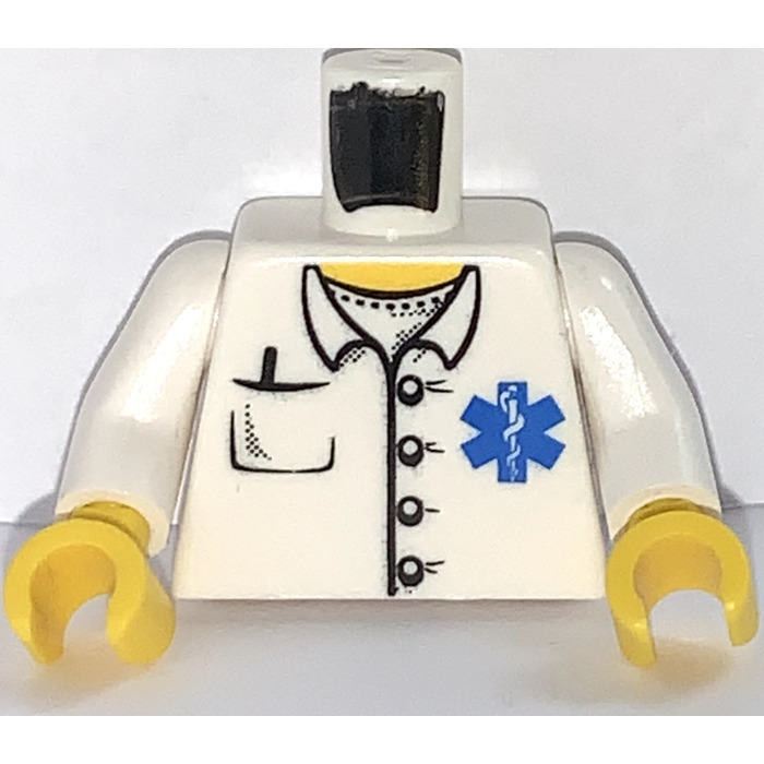 LEGO Lab Coat Torso with Medical Logo (76382) Brick Owl LEGO