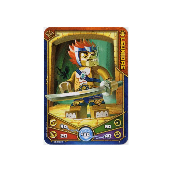 LEGO Legends of Chima Game Card 004 LEONIDAS 12717 Brick Owl LEGO Marketplace