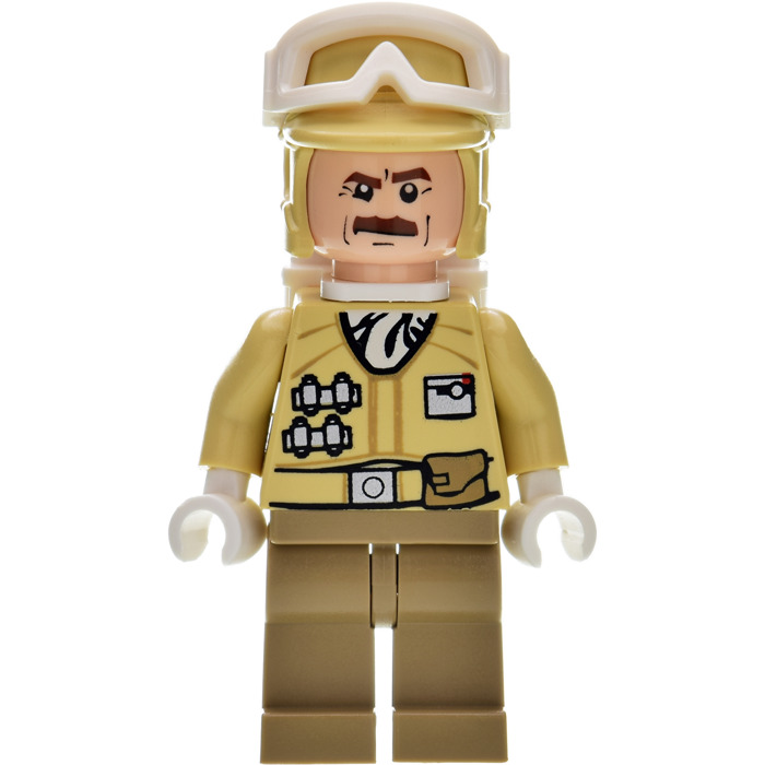 1x LEGO® Torso Körper Kopf Star Wars Hoth Rebel 973px84 NEU 2003 Beige grau 